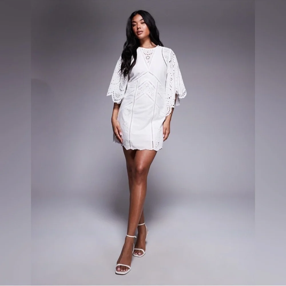 all saints embroidered dress ALLSAINTS Aislyn Ditsy Embroidered Dress